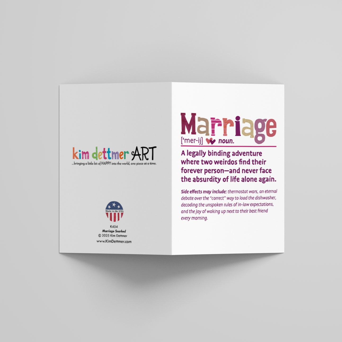 Marriage Snarked - Greeting Card