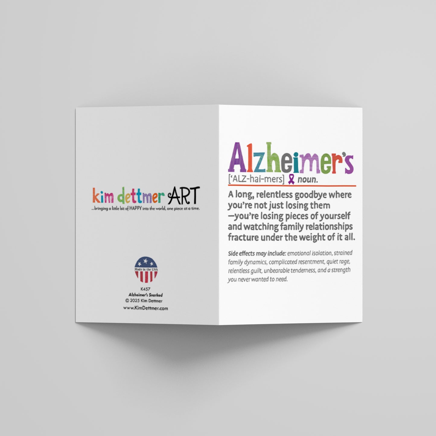 Alzheimer's Snarked - Greeting Card