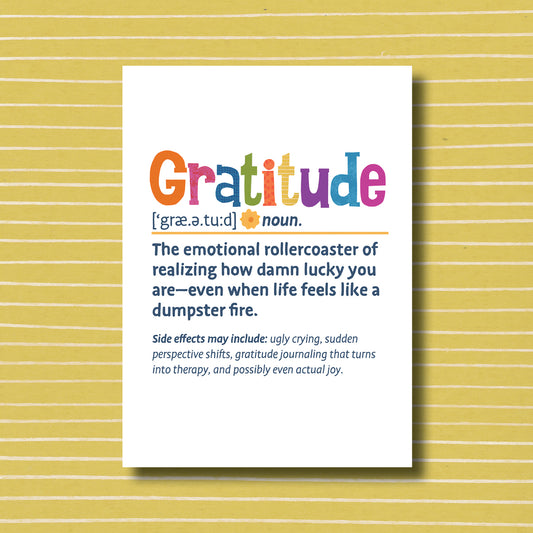 Gratitude Snarked - Greeting Card