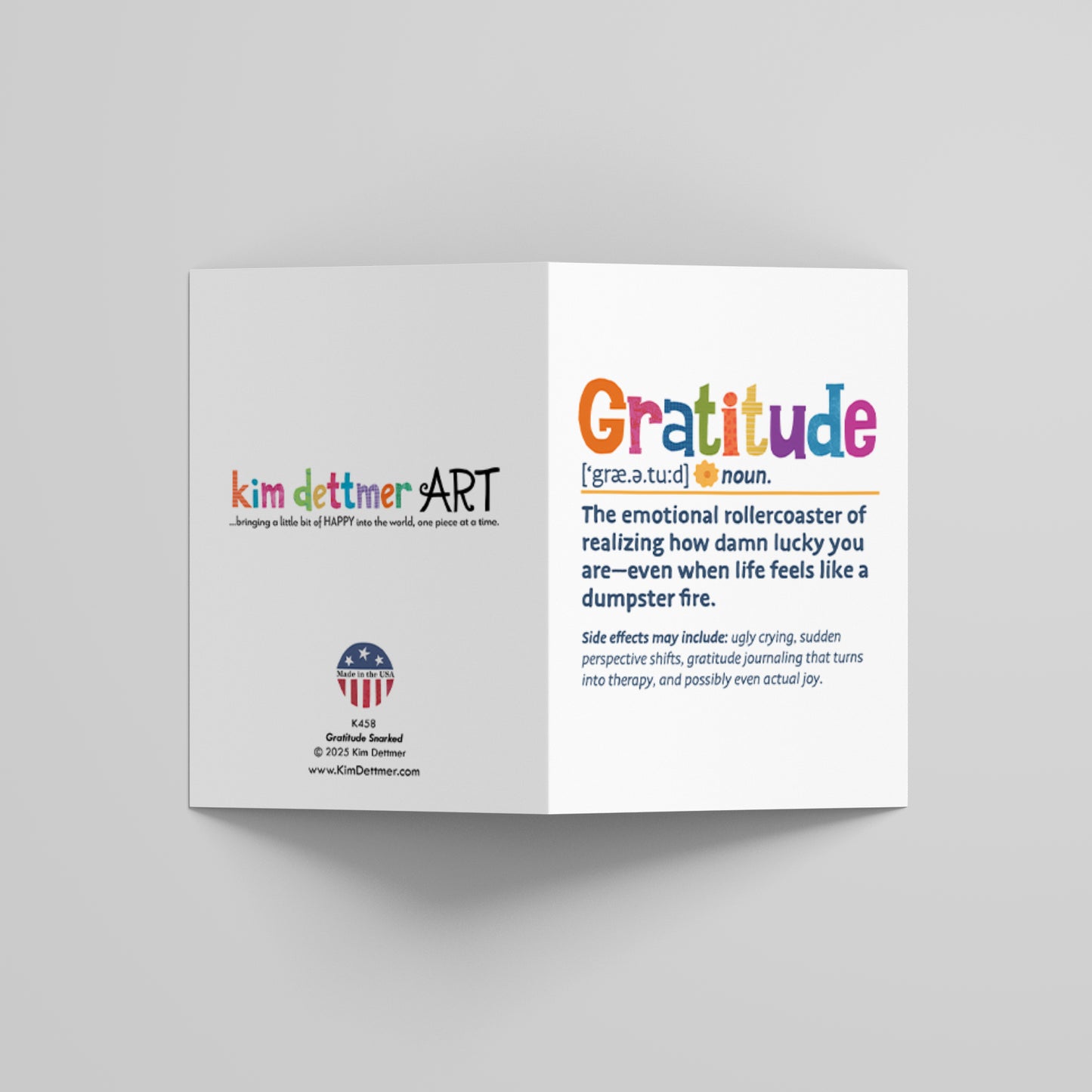 Gratitude Snarked - Greeting Card