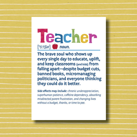 Teacher Snarked - Greeting Card