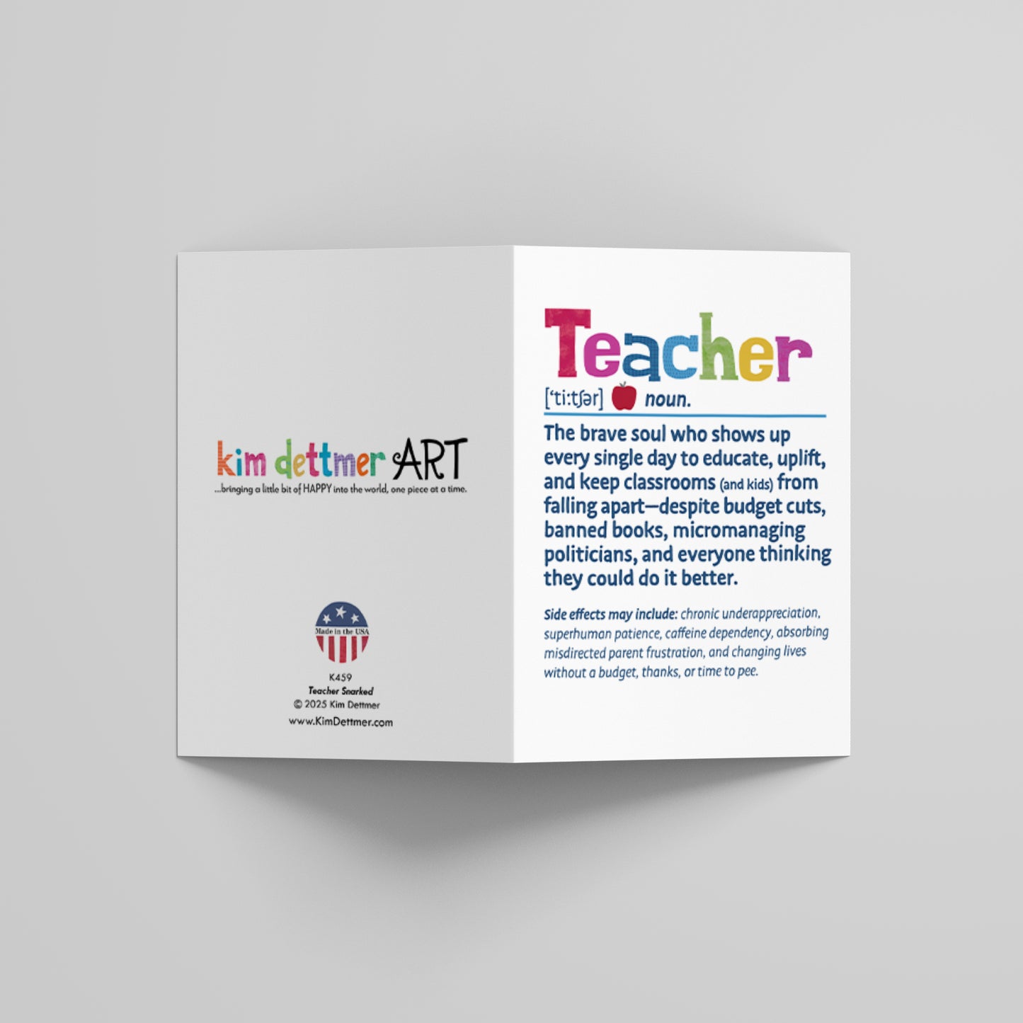 Teacher Snarked - Greeting Card