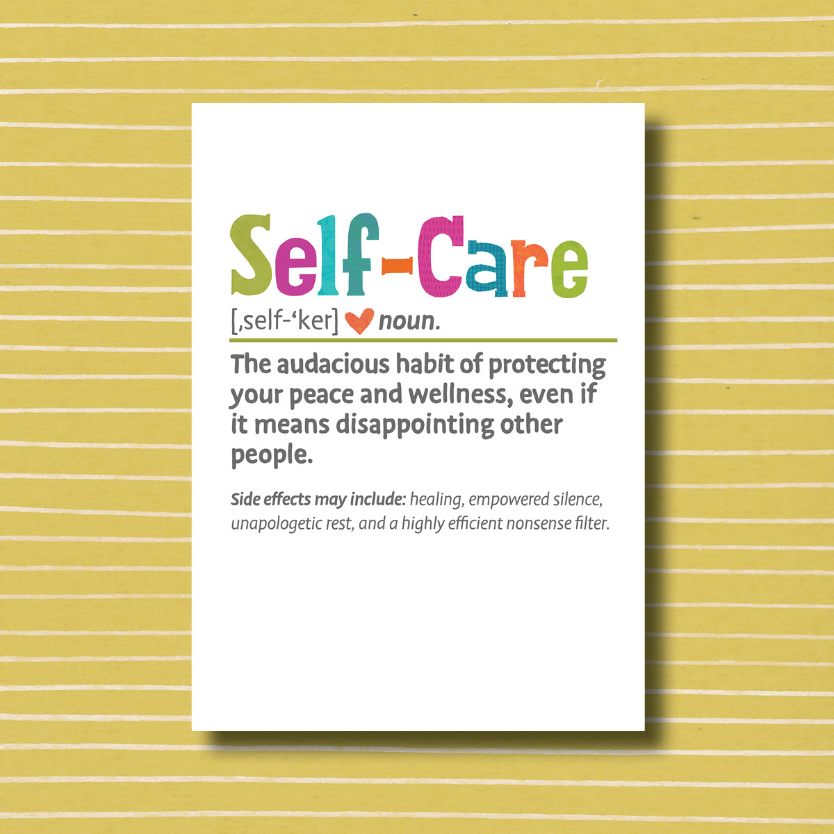 Self-Care Snarked - Greeting Card