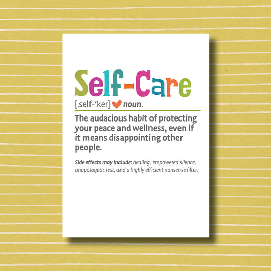 Self-Care Snarked - Greeting Card