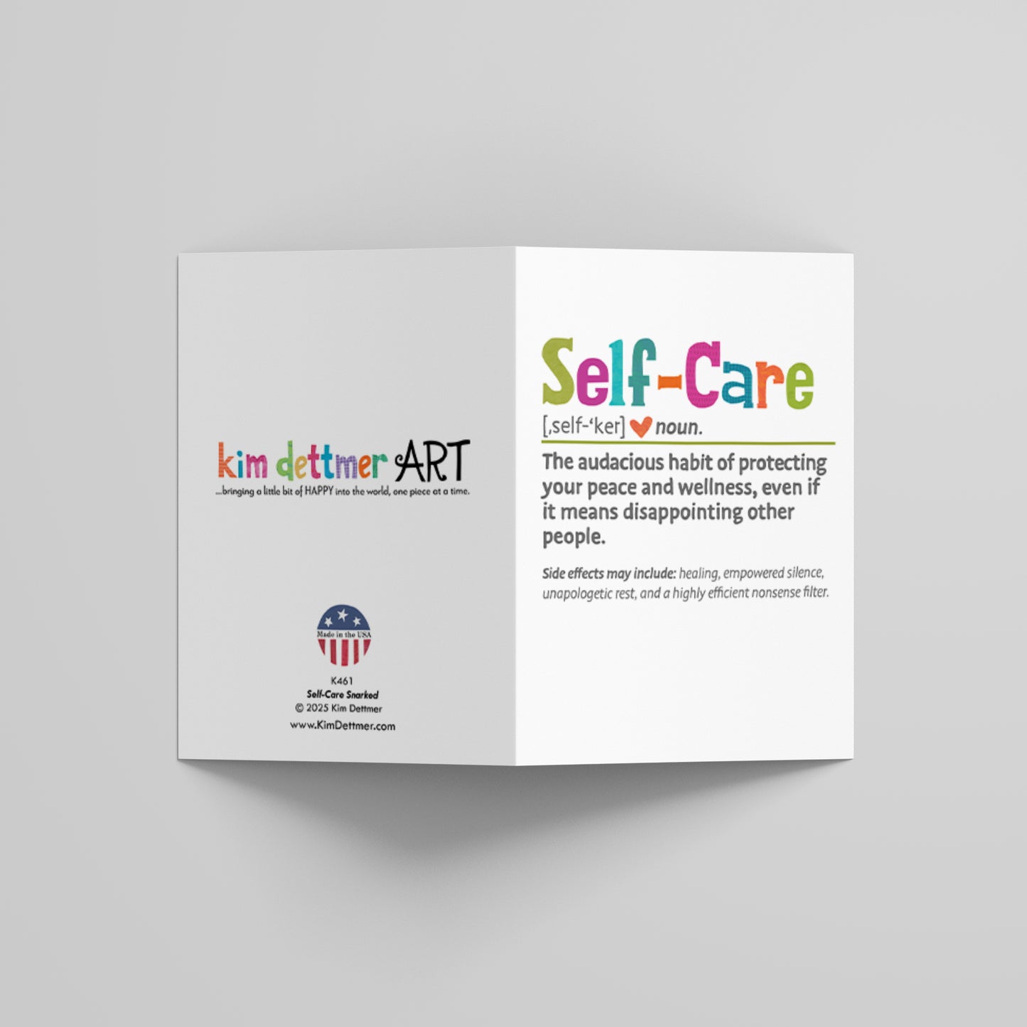 Self-Care Snarked - Greeting Card
