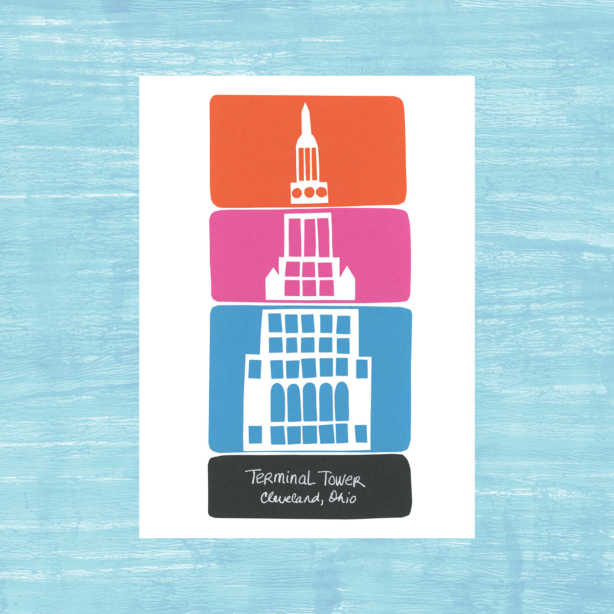 Terminal Tower Cleveland - Greeting Card