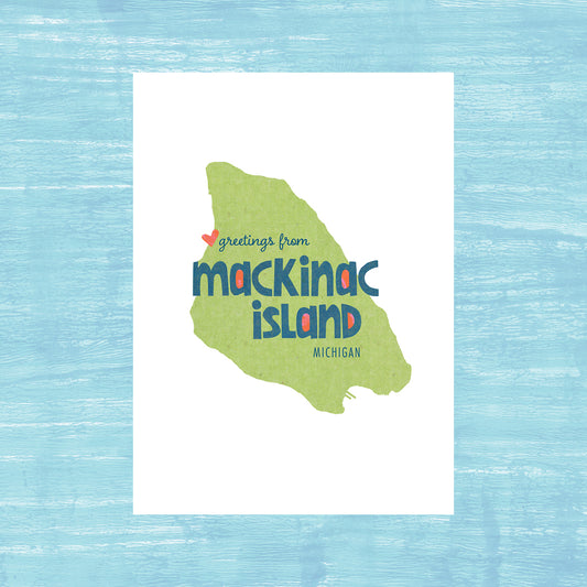 Greetings from Mackinac Island - Greeting Card