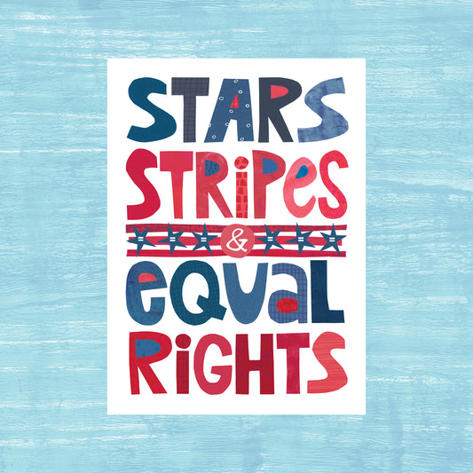 Stars, Stripes & Equal Rights - Greeting Card
