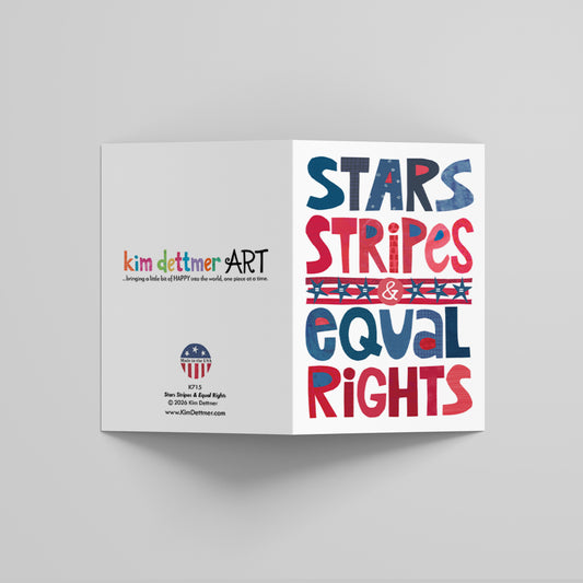 Stars, Stripes & Equal Rights - Greeting Card