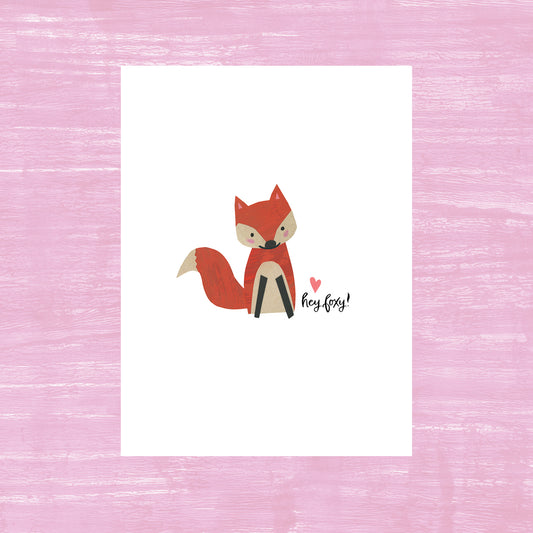 Hey Foxy - Greeting Card