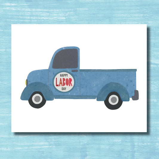 Labor Day Truck - print