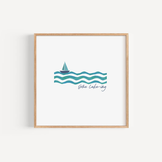 Gone Lake-ing - 8x8 Art Print