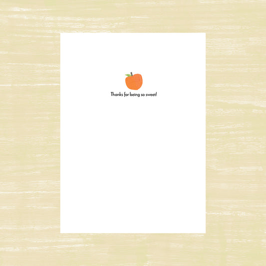 You're A Peach - Thank You Card