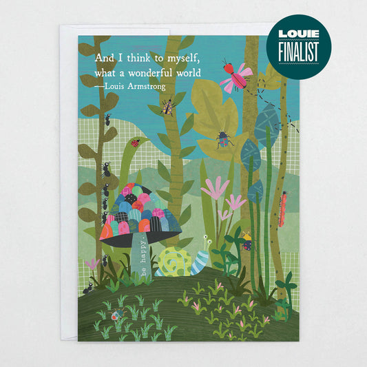 Wonderful World - Greeting Card