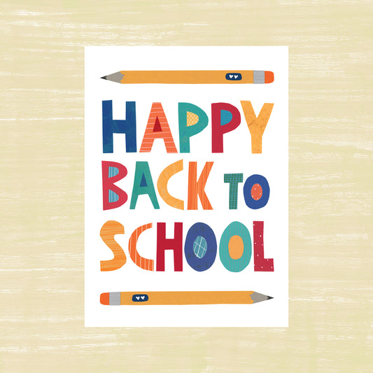 Happy Back To School - Greeting Card