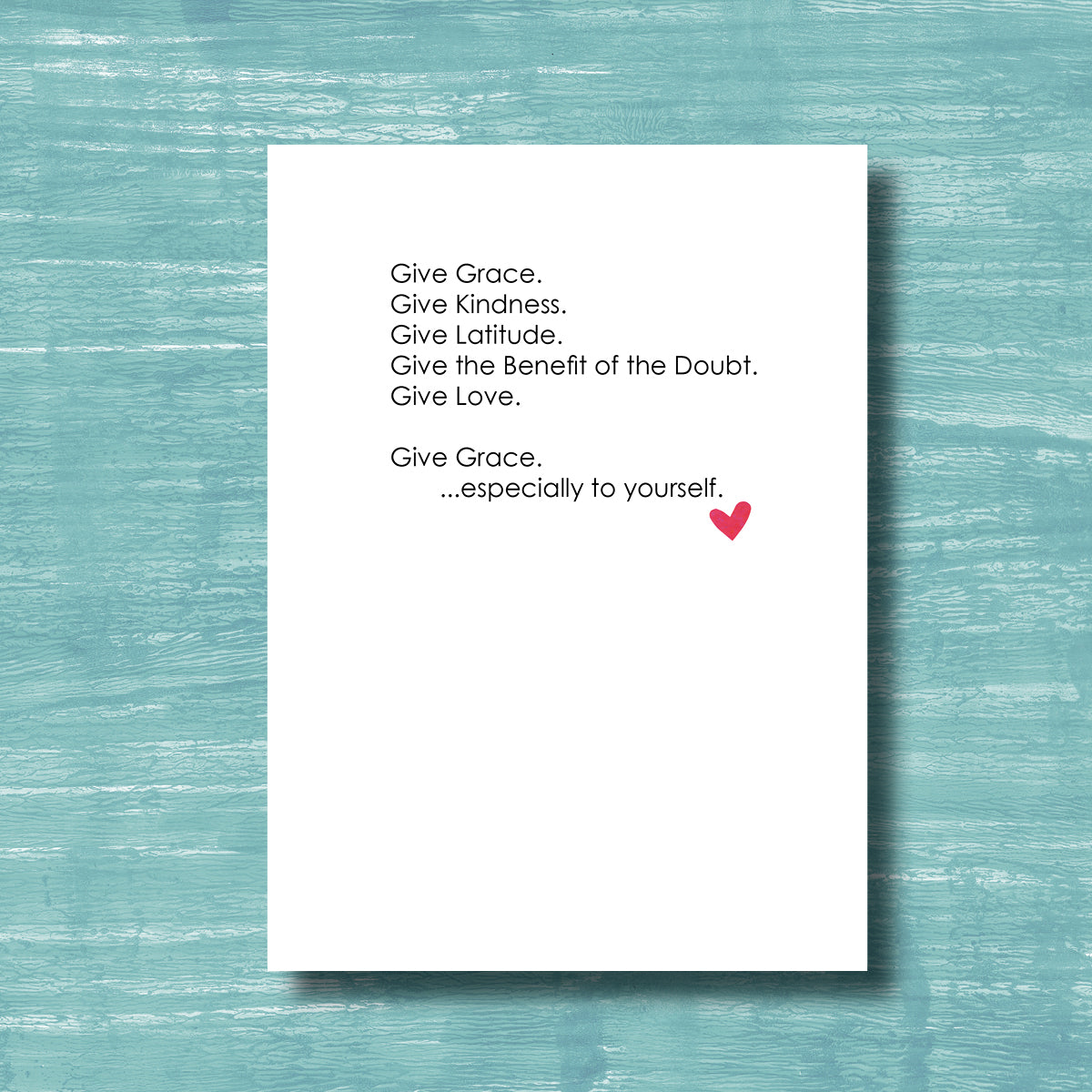Give Grace - Greeting Card