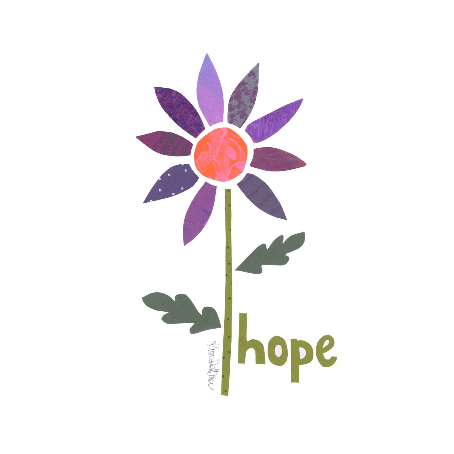 Hope 63 - Purple Petals Hope (ORIGINAL)