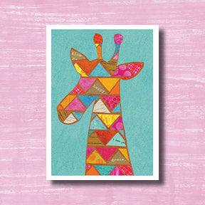 Giraffe - greeting card