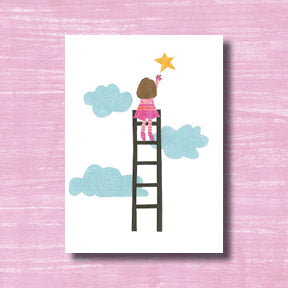 Reach for the Stars - greeting card