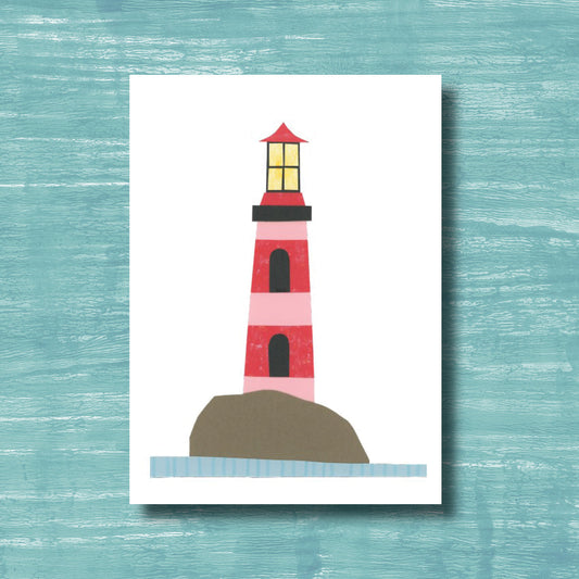 Lighthouse - greeting card