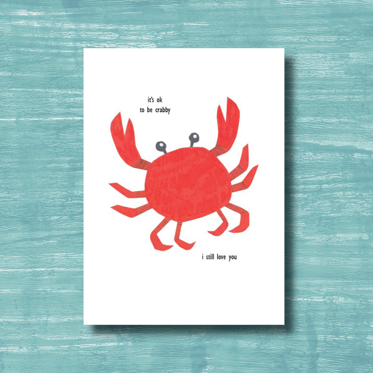 Crabby - greeting card