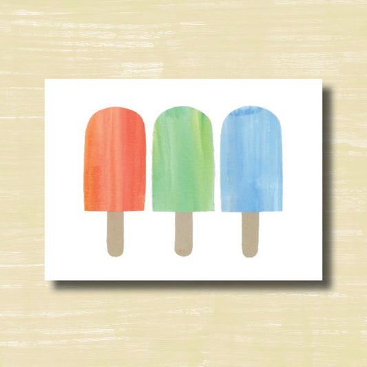 Popsicles - greeting card
