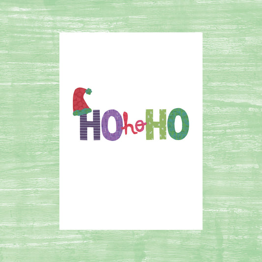 Ho Ho Ho - Greeting Card
