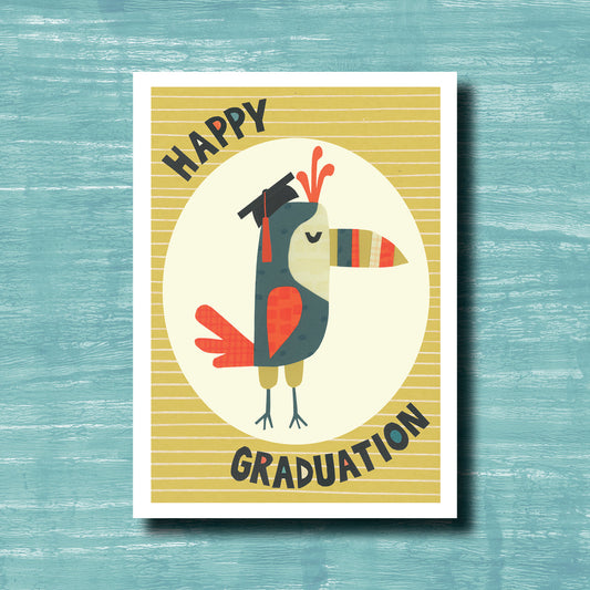 Graduation Bird - Greeting Card