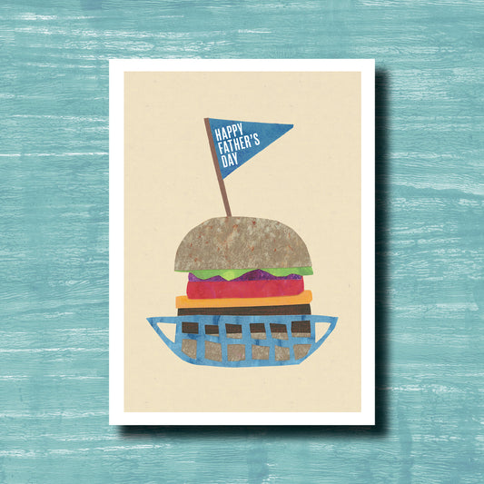 Dad's Burger - Greeting Card