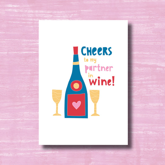 Cheers Galentine - Greeting Card