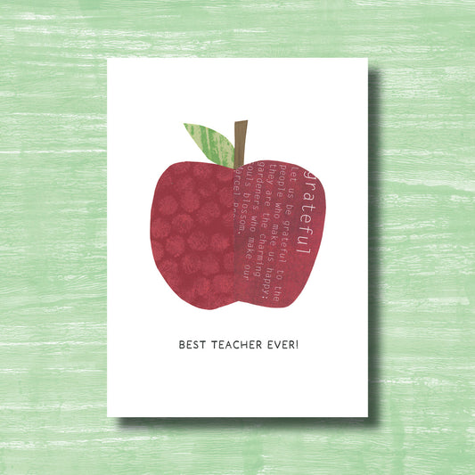 Best Teacher - Greeting Card
