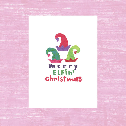Merry Elfin' Christmas - Greeting Card